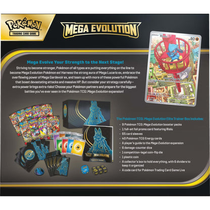 Pokemon TCG Mega Evolution Elite Trainer Box - Mega Lucario ex