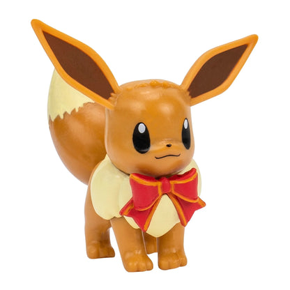 Pokemon Battle Figure - Holiday Eevee & Pikachu