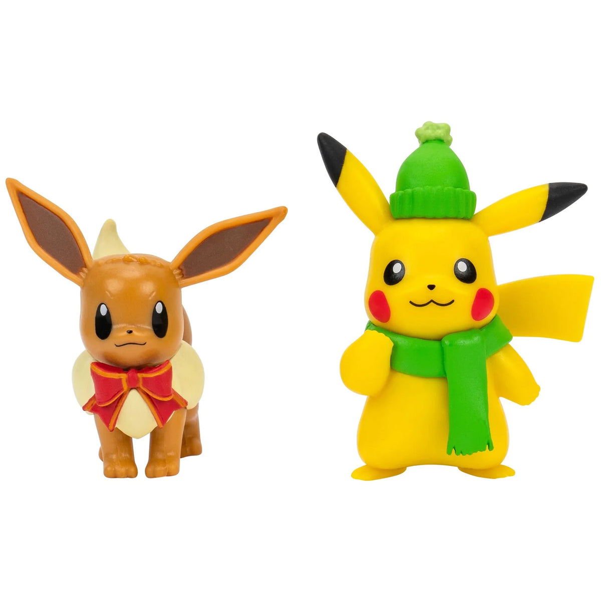 Pokemon Battle Figure - Holiday Eevee & Pikachu