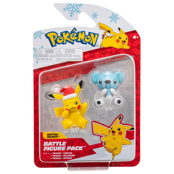 Pokemon Battle Figure - Holiday Pikachu & Cubchoo