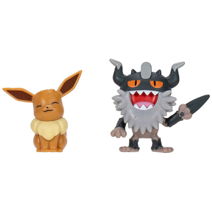 Pokemon Battle Figure - Eevee & Perrserker