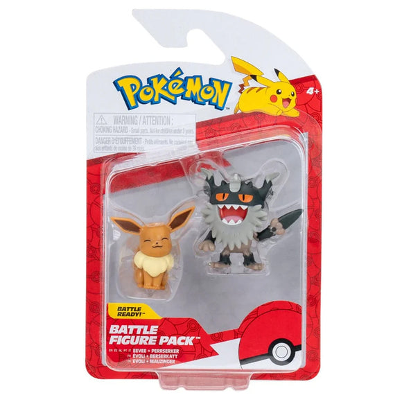 Pokemon Battle Figure - Eevee & Perrserker