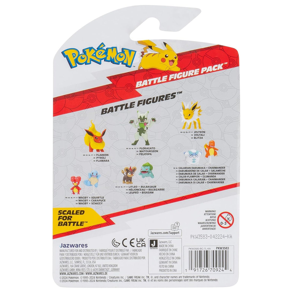 Pokemon Battle Figure - Litleo & Bulbasaur