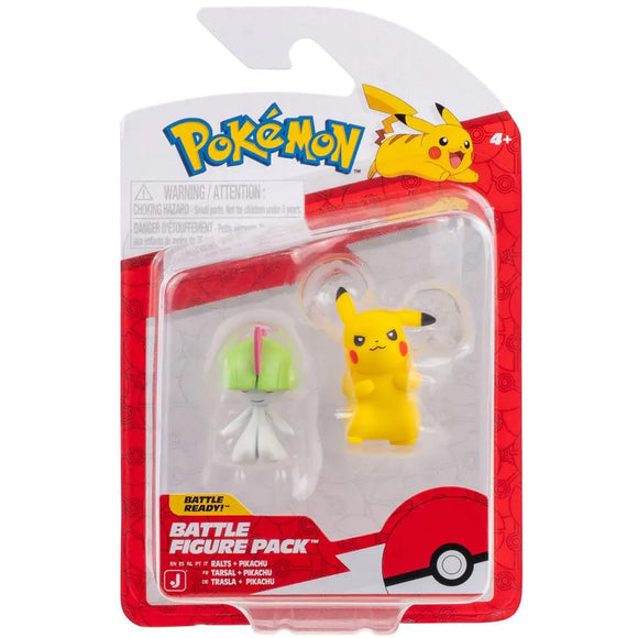 Pokemon Battle Figure - Ralts & Pikachu