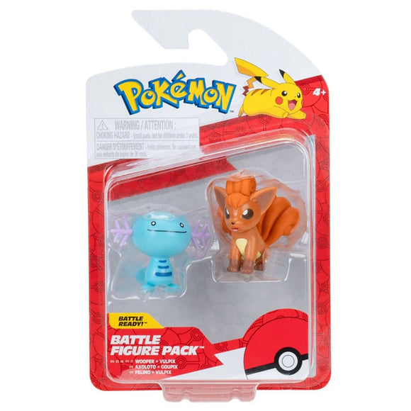 Pokemon Battle Figure - Wooper & Vulpix