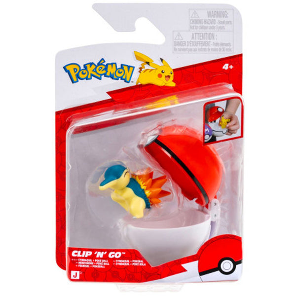 Pokemon Clip And Go Cyndaquil with Poke Ball