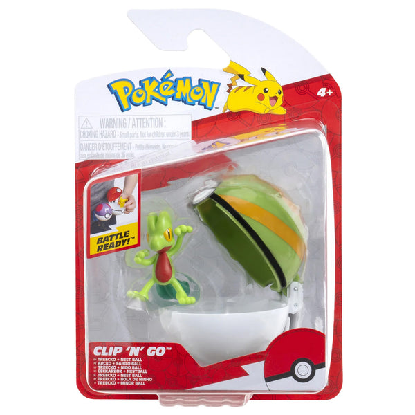 Pokemon Clip And Go Treecko with Nest Ball