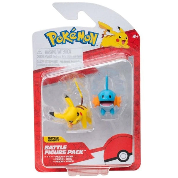 Pokemon First Partner Battle Figure - Pikachu & Mudkip