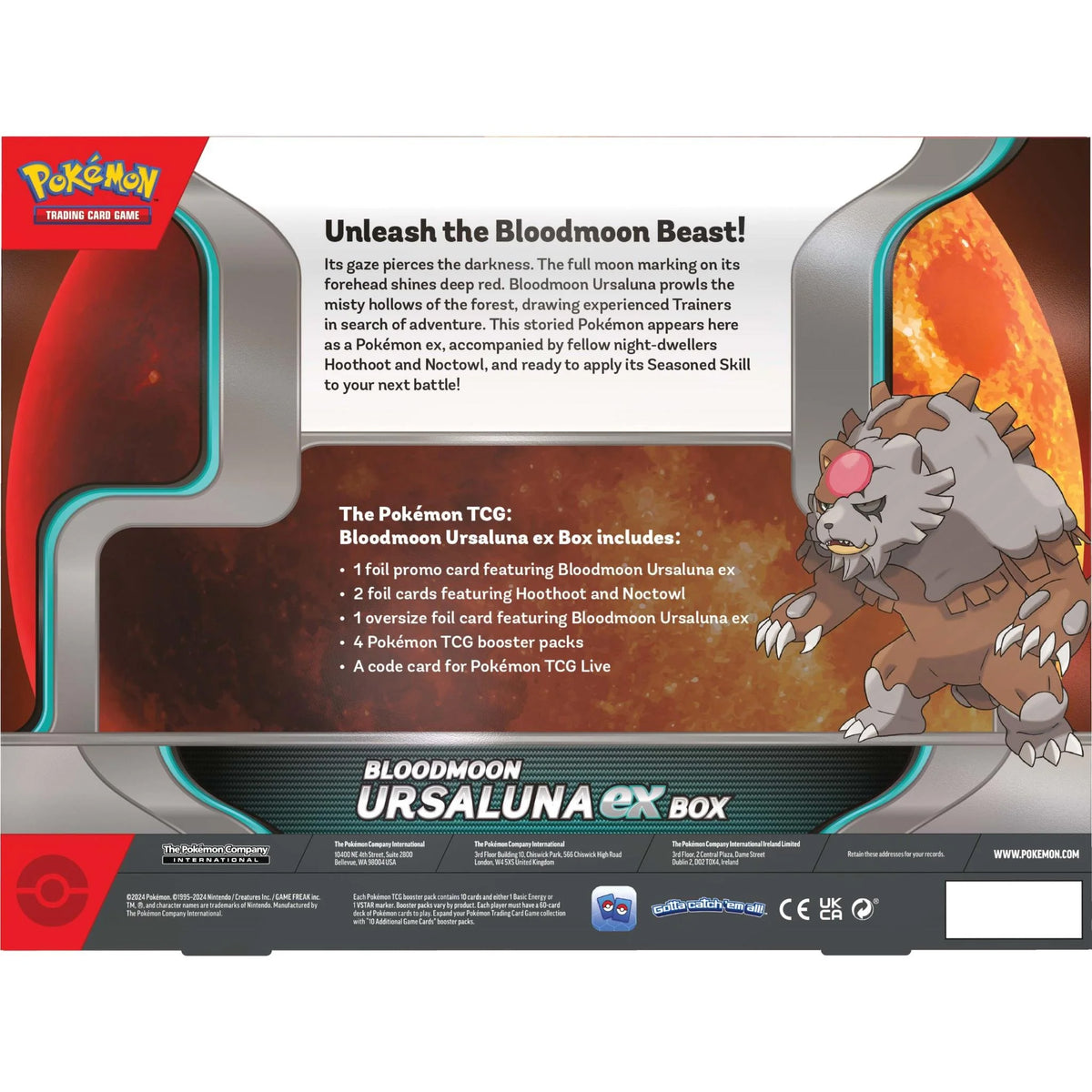 Pokemon TCG Bloodmoon Ursaluna Ex Box