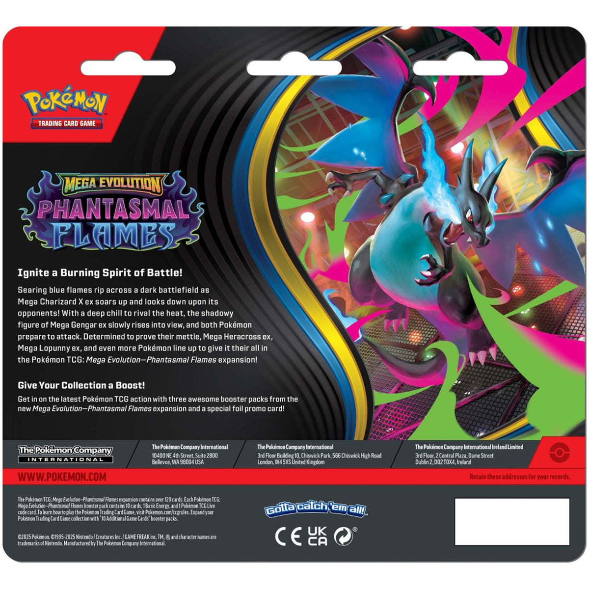 Pokemon TCG Mega Evolution - Phantasmal Flames Three Booster Blister - Sneasel