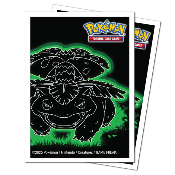 Pokemon TCG Neon Kanto APEX Deck Protector Sleeves Venusaur