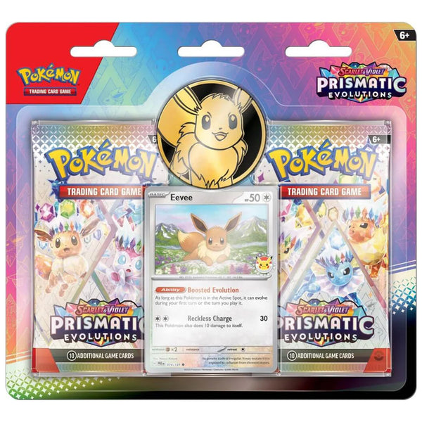 Pokemon TCG Prismatic Evolutions 2-Pack Blister Eevee