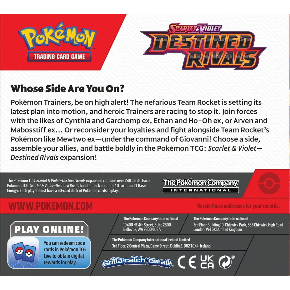 Pokemon TCG Scarlet & Violet Destined Rivals - x36 Boosters SEALED BOX