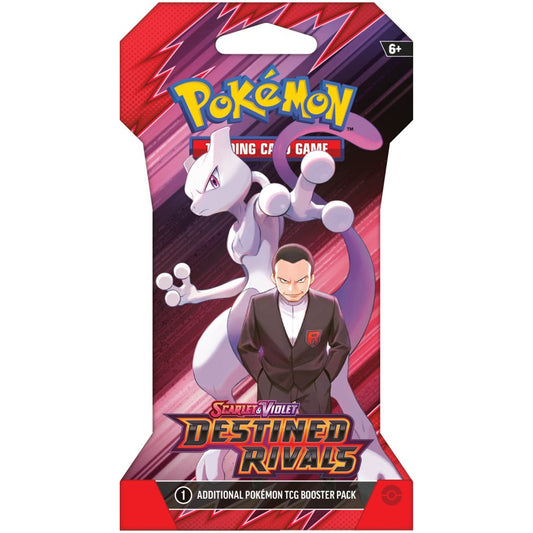 Pokemon TCG Scarlet & Violet Destined Rivals Blisters - Giovanni and Mewtwo