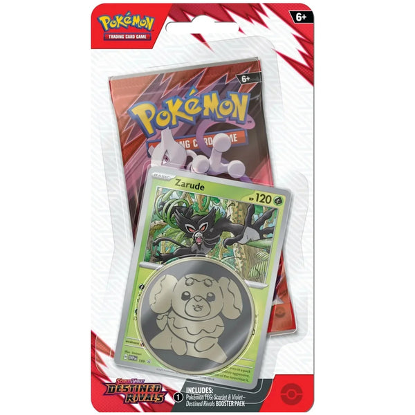Pokemon TCG Scarlet & Violet Destined Rivals Checklane Blister -Zarude
