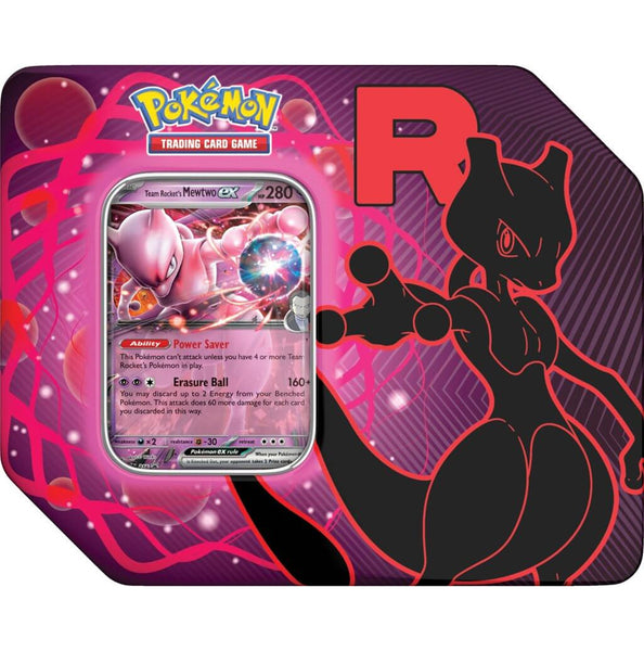 Pokemon TCG Team Rocket Tin - Mewtwo ex