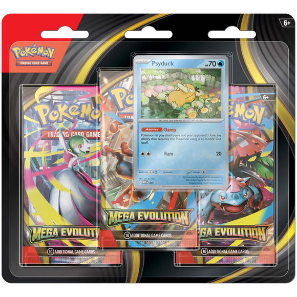 Pokemon TCG Mega Evolution Three Booster Blister - Psyduck