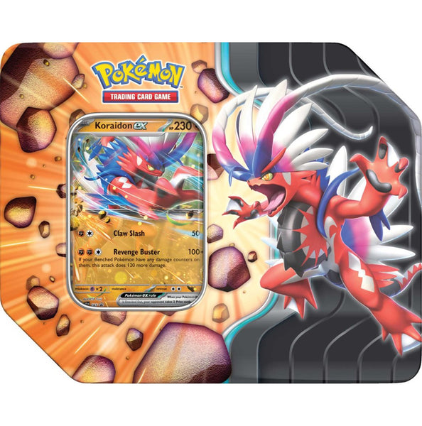 Pokemon TCG Slashing Legends Tin - Koraidon Ex