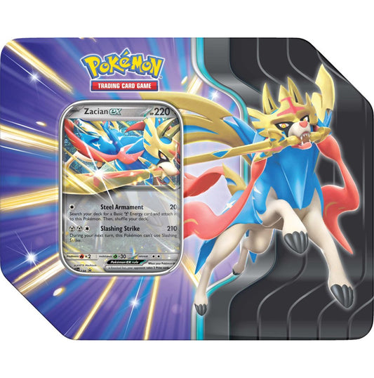 Pokemon TCG Slashing Legends Tin - Zacian Ex
