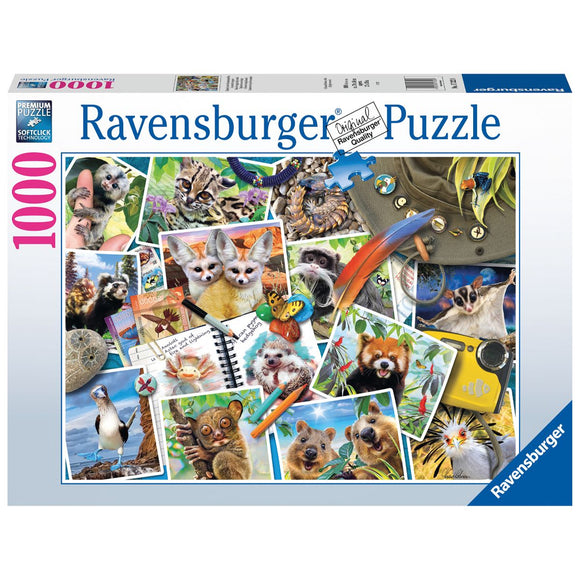 Ravensburger A Travelers Animal Journal Puzzle 1000pc
