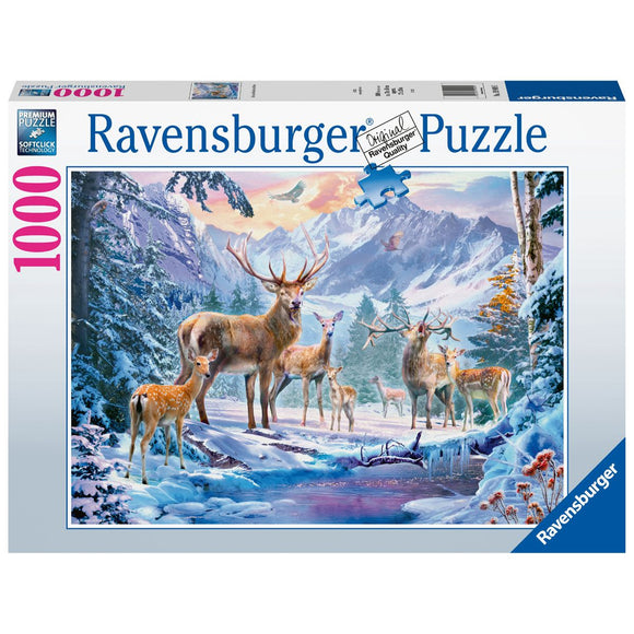 Ravensburger Deer and Stags in mid Winter Puzzle 1000pc