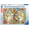 Ravensburger Flora & Fauna World Map Puzzle 3000pc