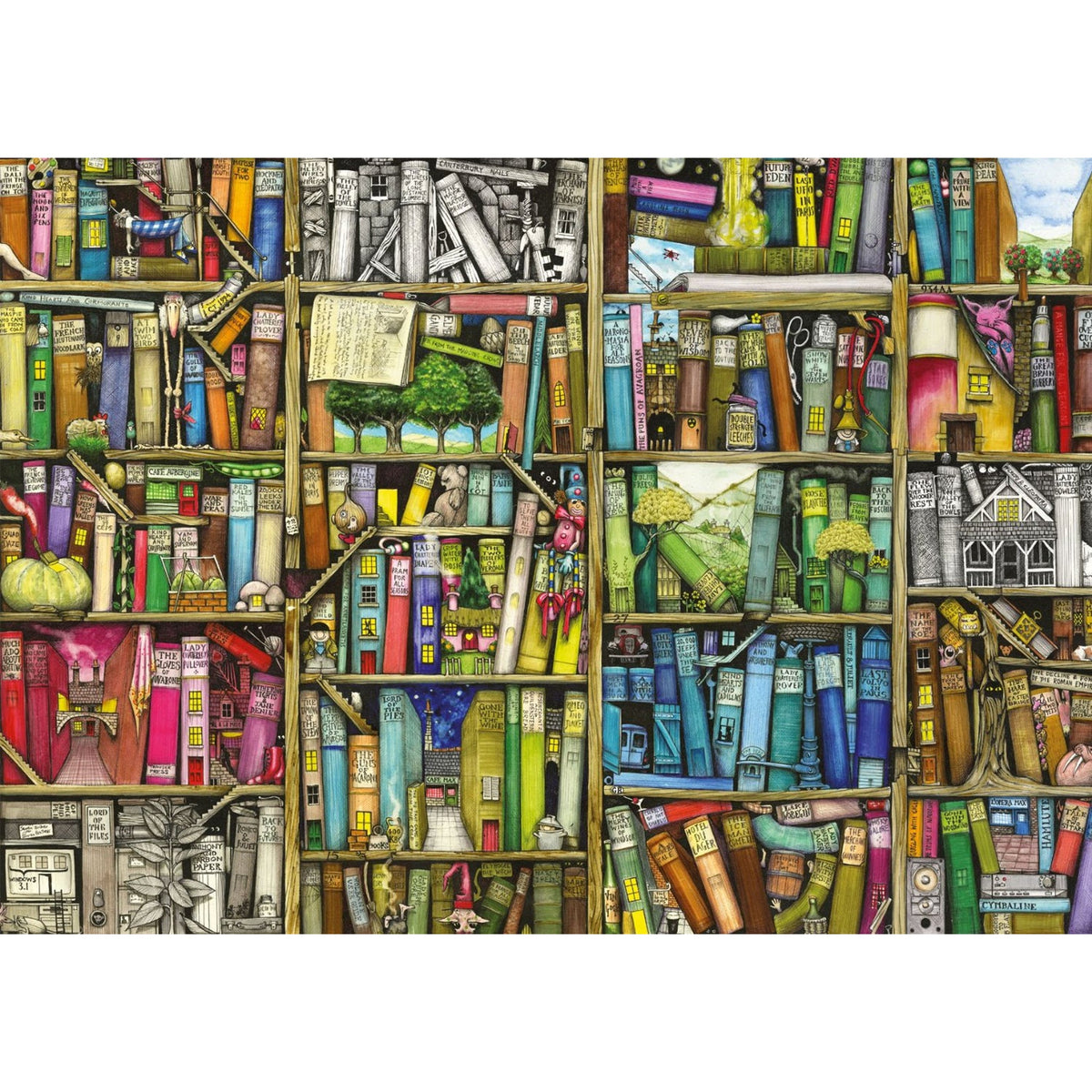 Ravensburger Magical Bookcase Puzzle 1000pc - Damaged Box