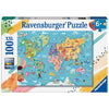 Ravensburger Map of the World Puzzle 100pc