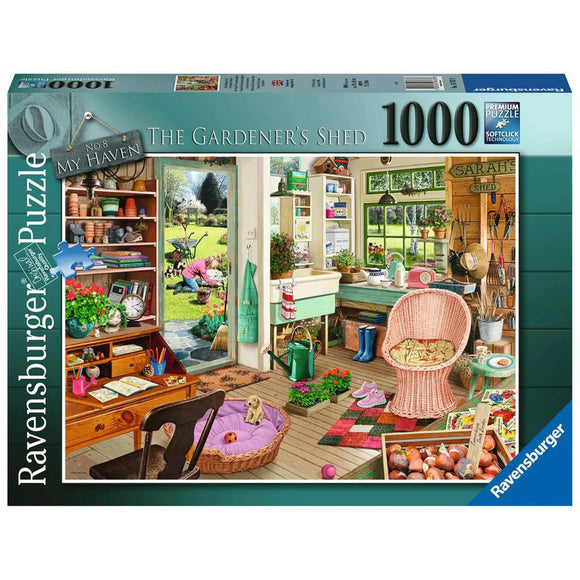 Ravensburger My Haven No 8 The Gardeners Shed 1000pc - Damaged Box