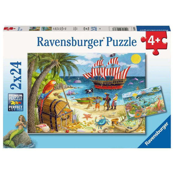 Ravensburger Pirates and Mermaids Puzzle 2x24pc