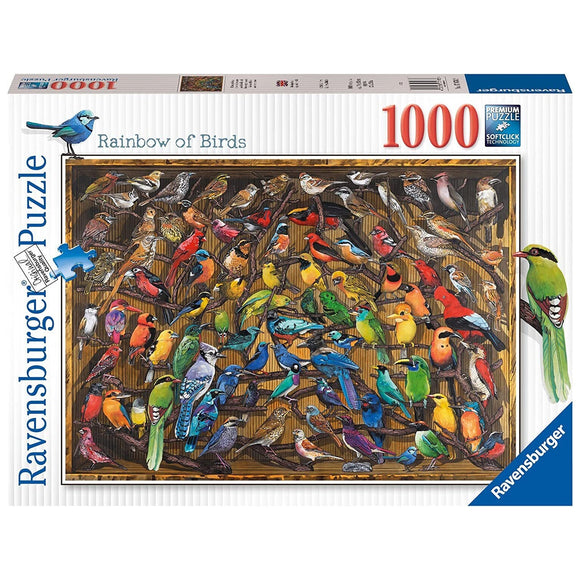 Ravensburger Rainbow of Birds Puzzle 1000pc - Damaged Box