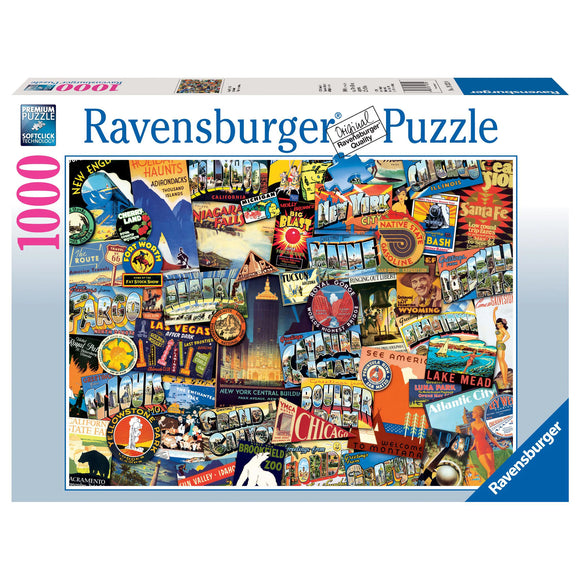 Ravensburger Road Trip USA Puzzle 1000pc