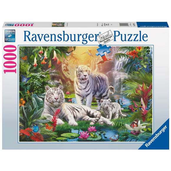 Ravensburger White Tiger Family Puzzle 1000pc