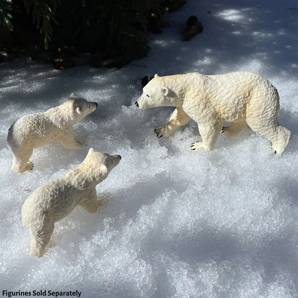 MINIATURE SAFARI LTD POLAR BEAR CUB 1.25\" X 2.25\" FIGURE (MA1292