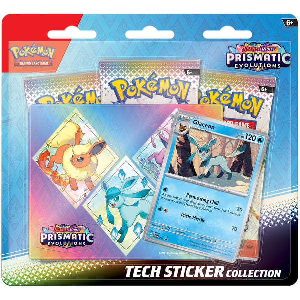 Pokemon TCG Scarlet & Violet Prismatic Evolutions Tech Sticker Collection - Glaceon