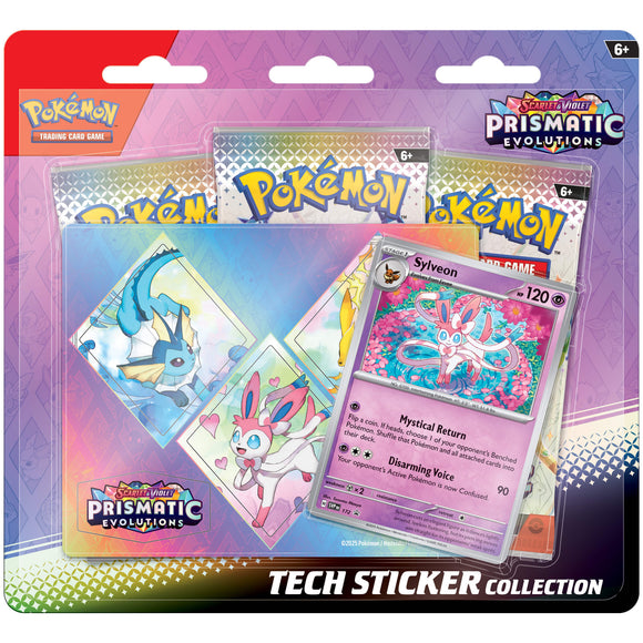 Pokemon TCG Scarlet & Violet Prismatic Evolutions Tech Sticker Collection - Sylveon