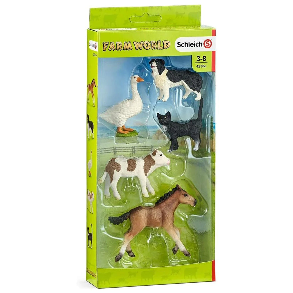Schleich 42386 Set Animali Della Fattoria | Figure Didattiche Per Bambini | Giocattoli In Resina Dettagliati | Cavallo, Mucca E Amici - 3