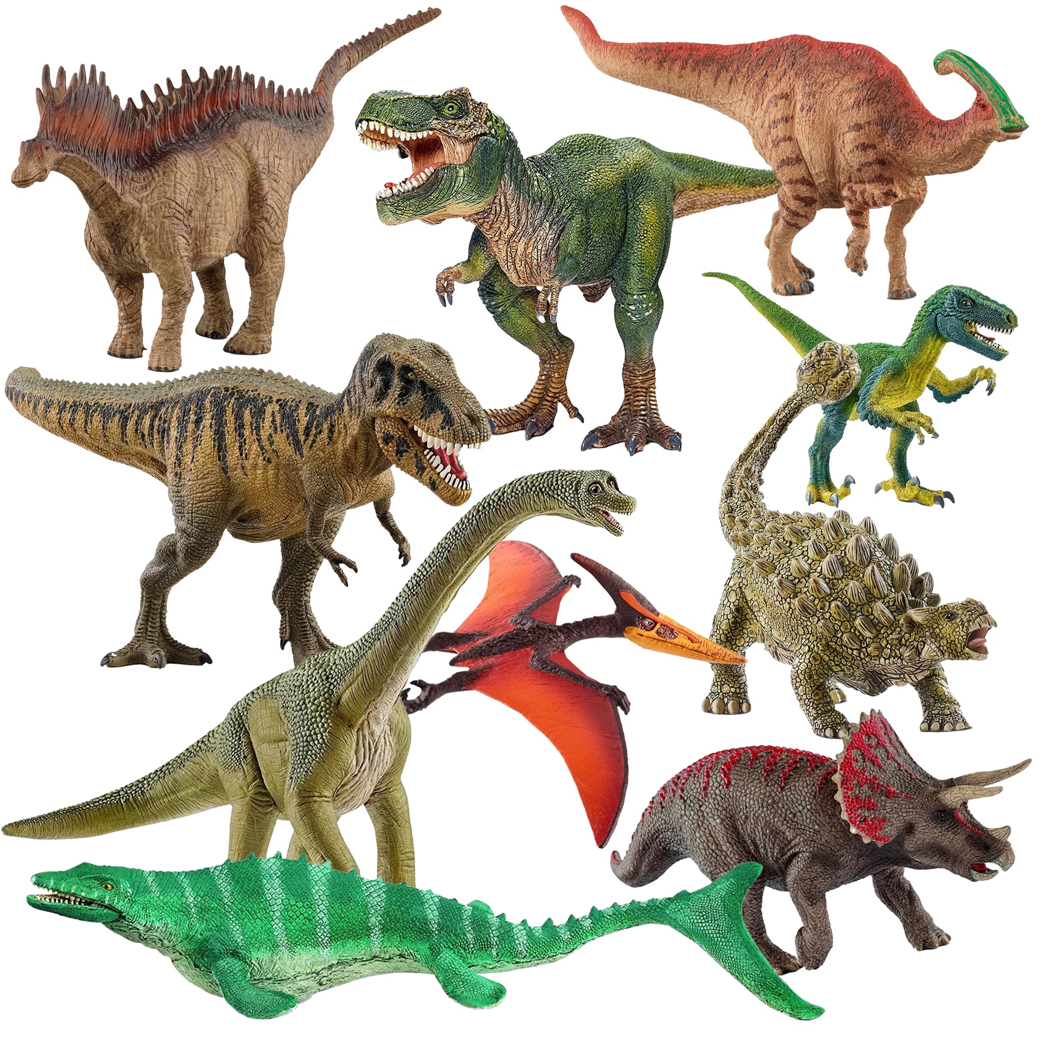 Schleich Dinosaurs – 10 piece set – Animal Kingdoms Toy Store