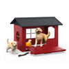 Schleich Dog Kennel with Golden Retrievers