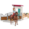 Schleich Horse Box with Hannah & Cayenne