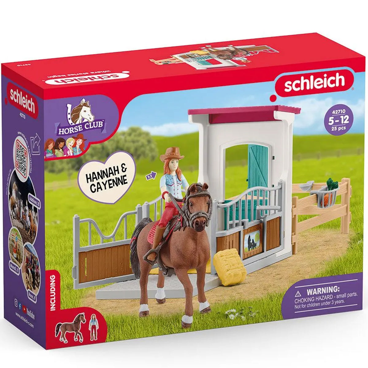 Schleich Horse Box with Hannah & Cayenne