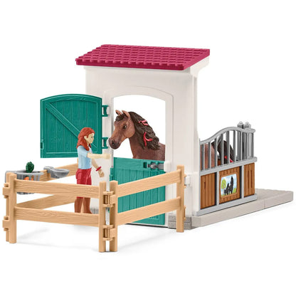 Schleich Horse Box with Hannah & Cayenne