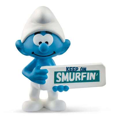 Schleich Smurf with Sign