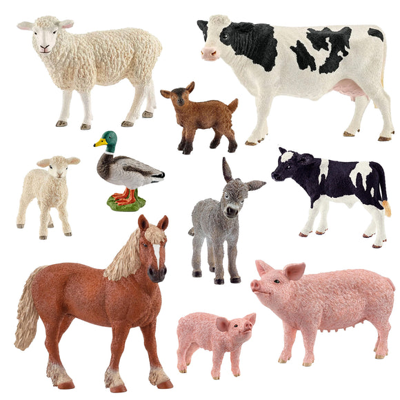 Schleich Farm Animals – 10 piece set