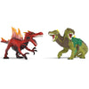 Schleich Fire Saurian vs Jungle Lizard