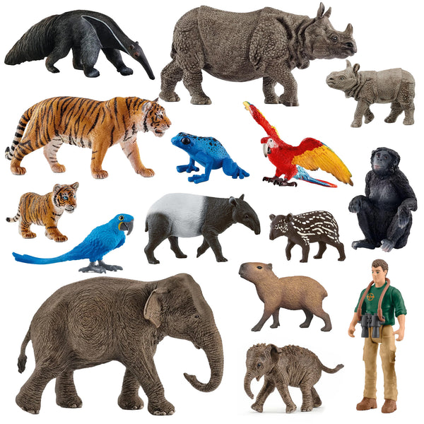 Schleich Jungle Animals – 15 piece set
