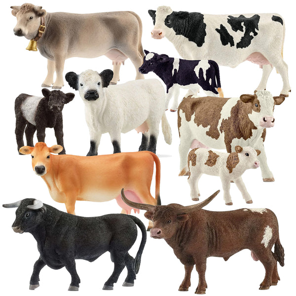 Schleich Mixed Cattle Bundle – 10 piece set