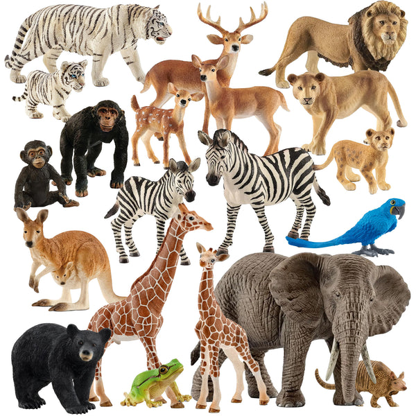 Schleich Mixed Wildlife – 20 piece set – Animal Kingdoms Toy Store