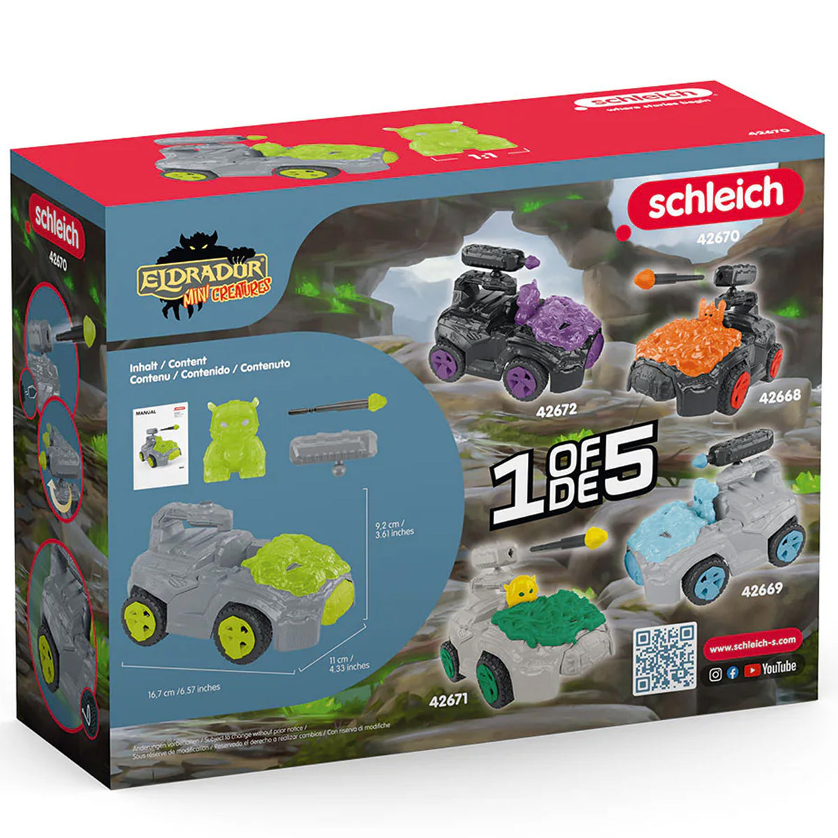 Schleich Stone CrashMobile with Mini Creature
