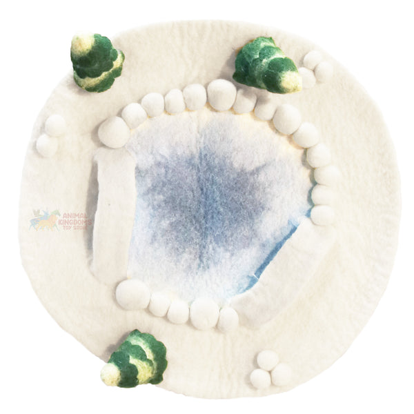 Tara Treasures: Snow Ice Rink Play Mat Playscape